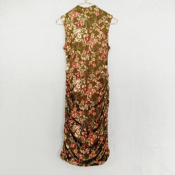 New Dresscode La Floral Print Bodycon Midi Dress P2356 - Picture 4 of 8